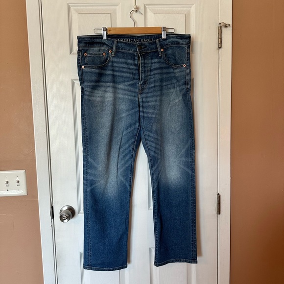 American Eagle Outfitters Other - Men’s American Eagle AE Original Straight Airflex Dark Wash Jeans